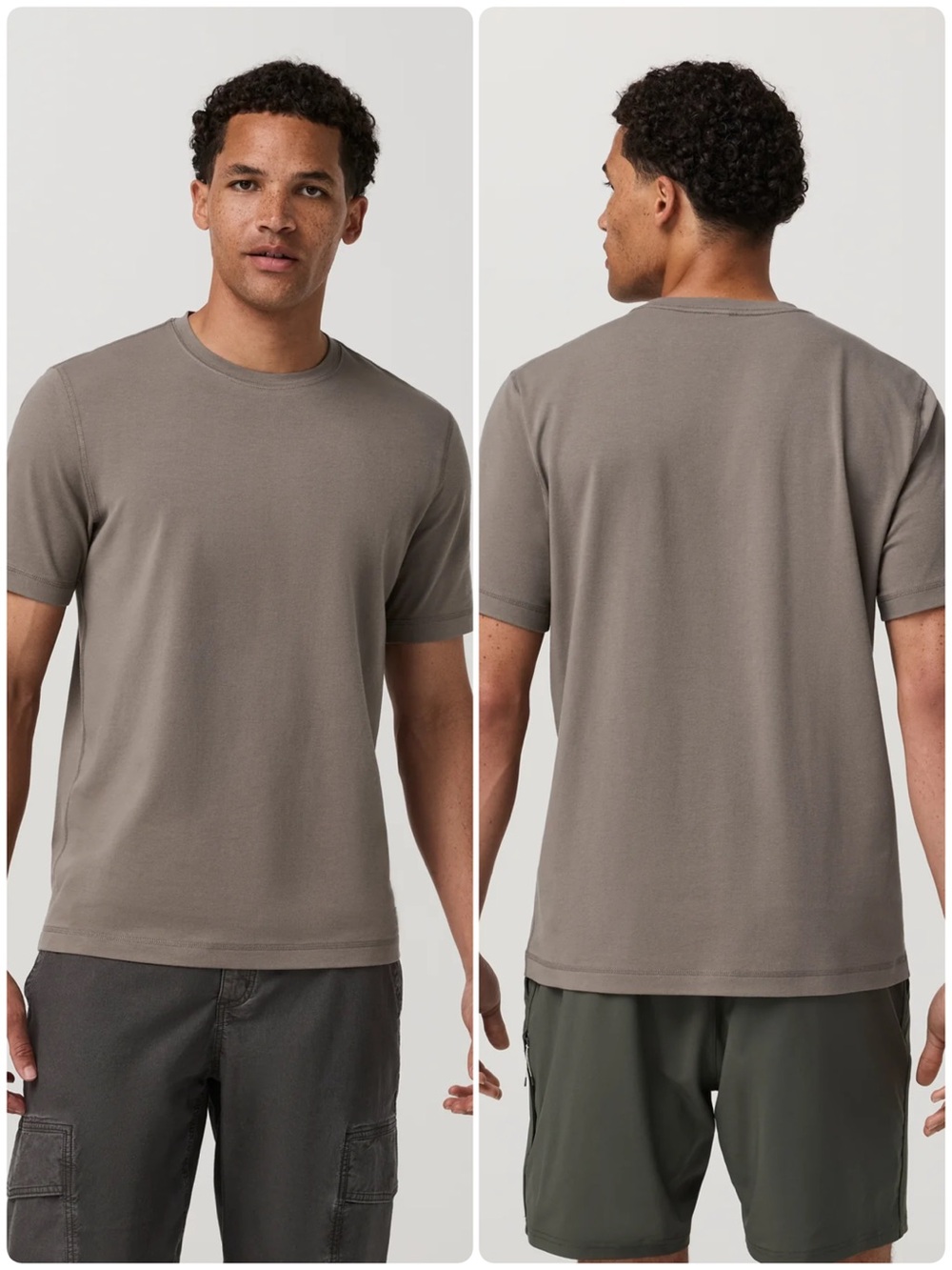 Vuori Tuvalu Tee Shirt Men’s Smokey Taupe Size Large